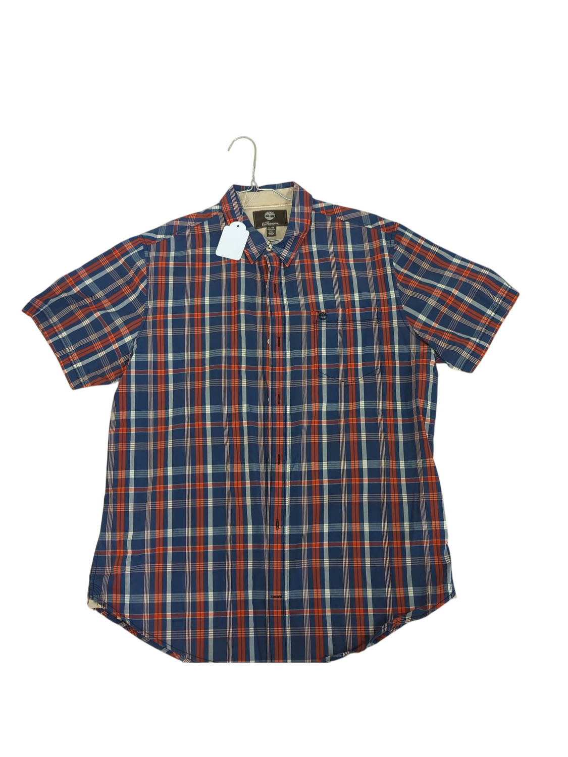 Timberland Earthkeepers Blue Plaid Button-Down Shirt - Size XL