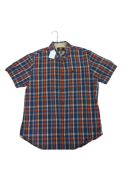 Timberland Earthkeepers Blue Plaid Button-Down Shirt - Size XL