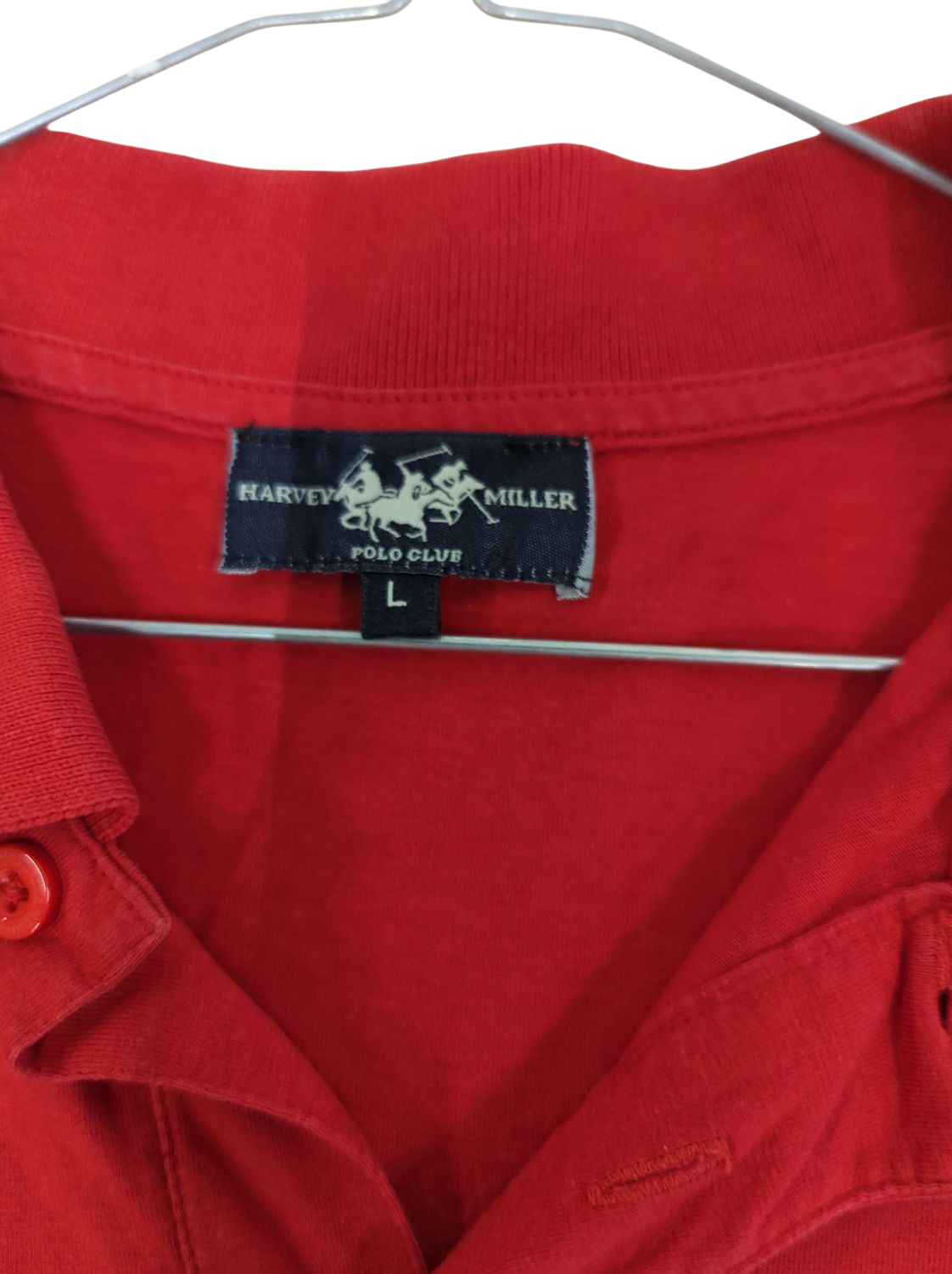Harvey Miller Polo Club Red Polo Shirt - Size L