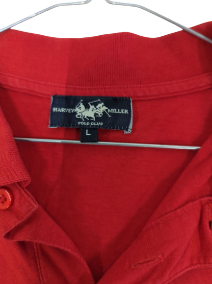 Harvey Miller Polo Club Red Polo Shirt - Size L