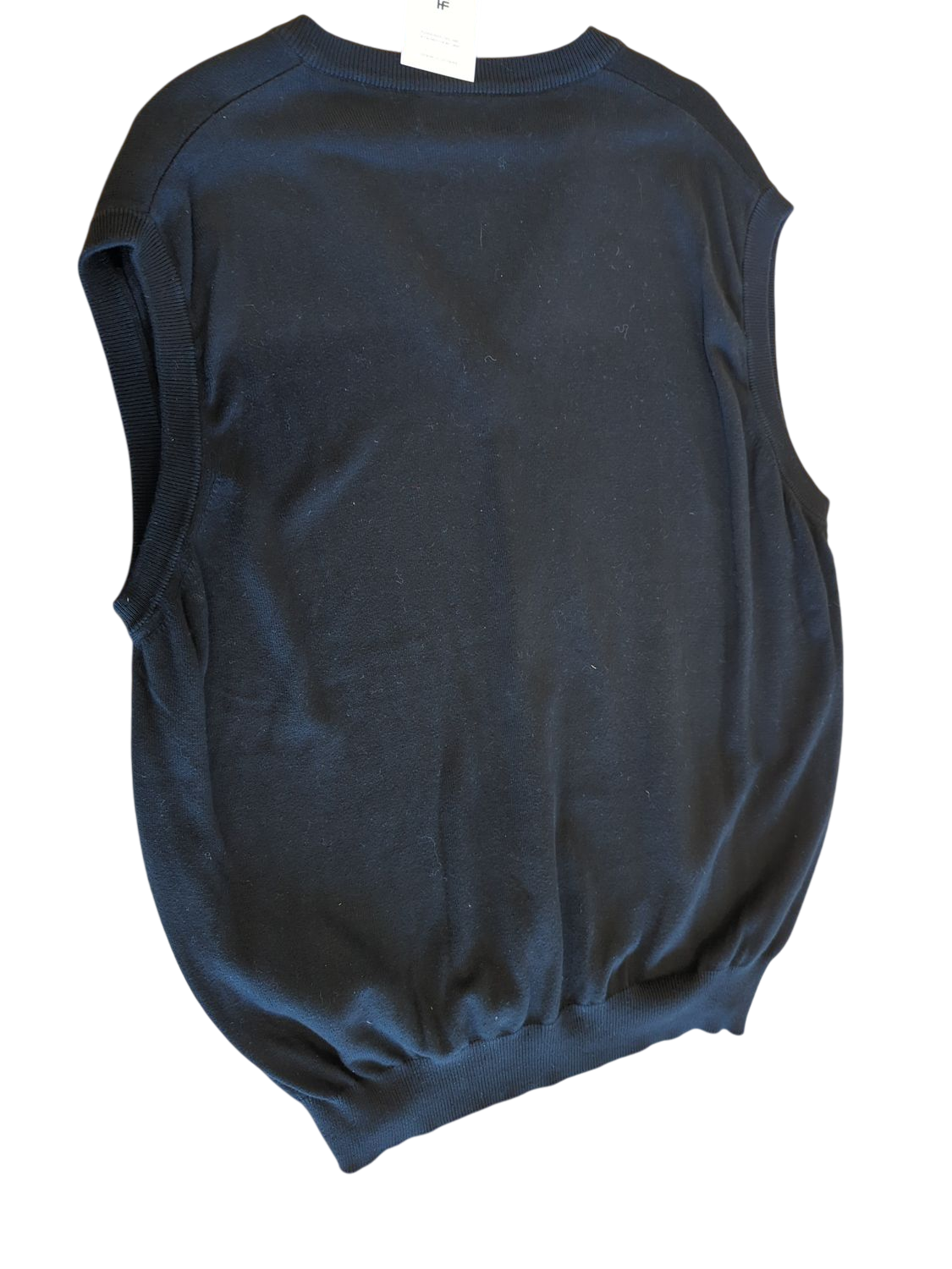 Stefanel Navy Sleeveless V-neck Sweater Vest