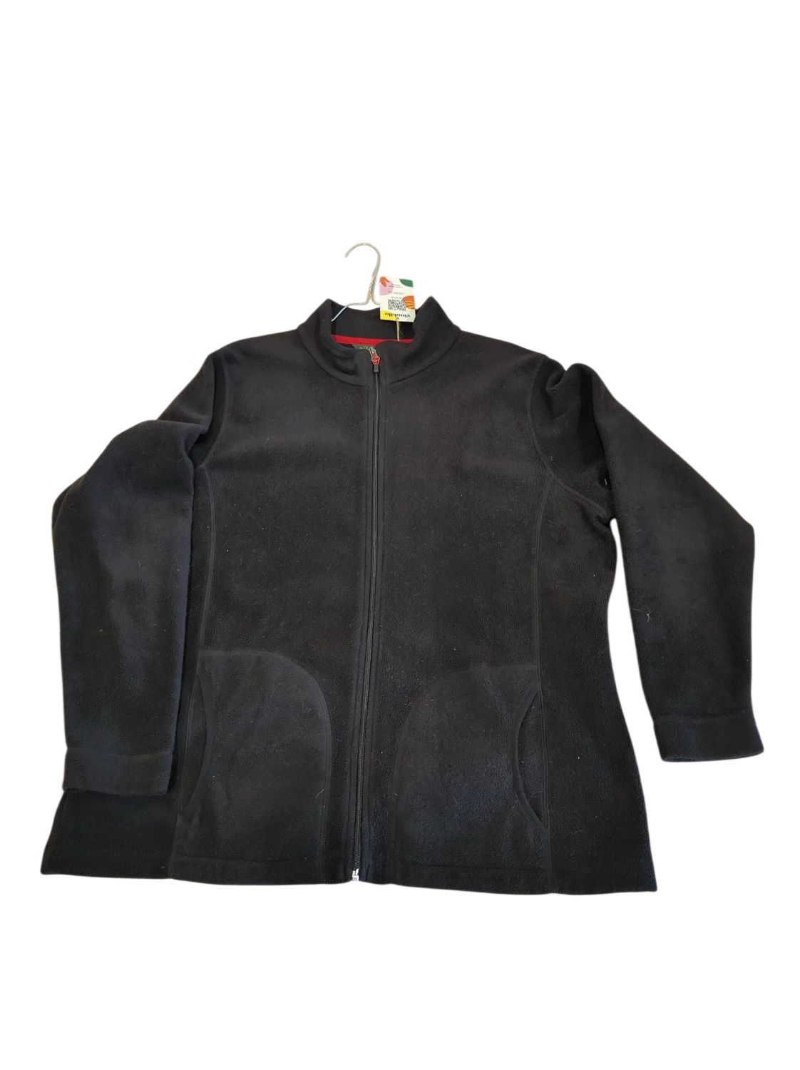 Woolrich Black Fleece Jacket with Full Zip