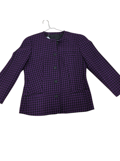 Purple Checkered Jacket - Size 44 (GB 14)