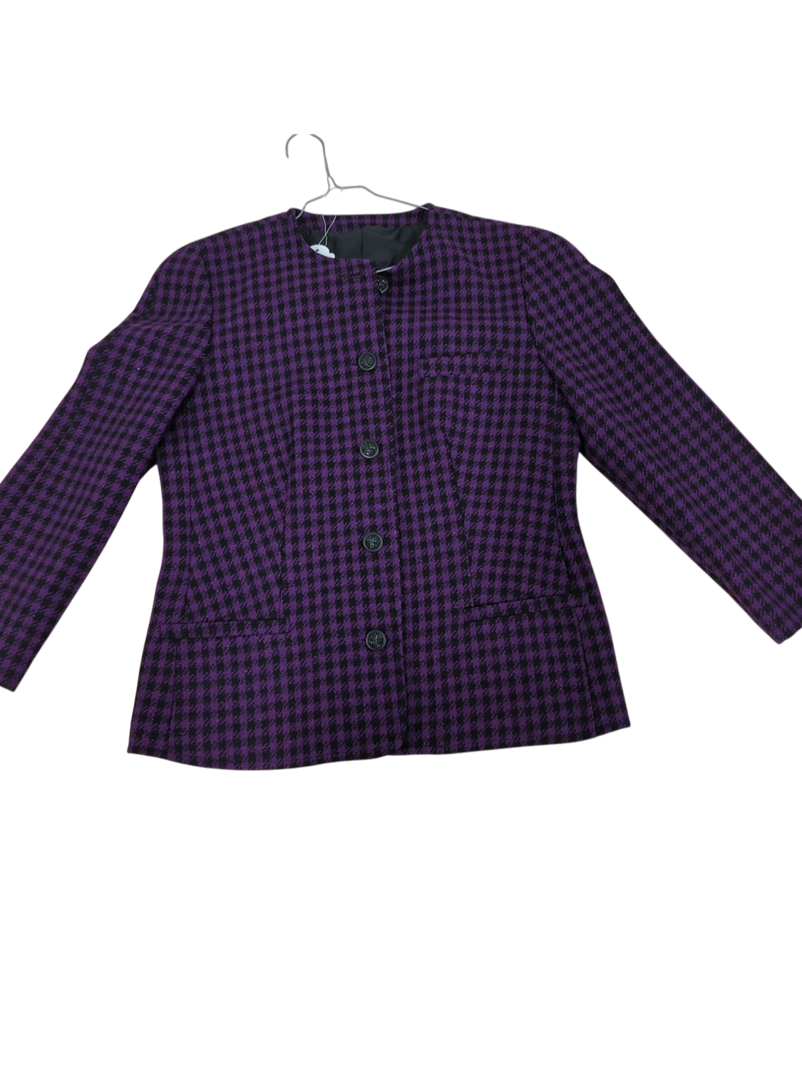 Purple Checkered Jacket - Size 44 (GB 14)
