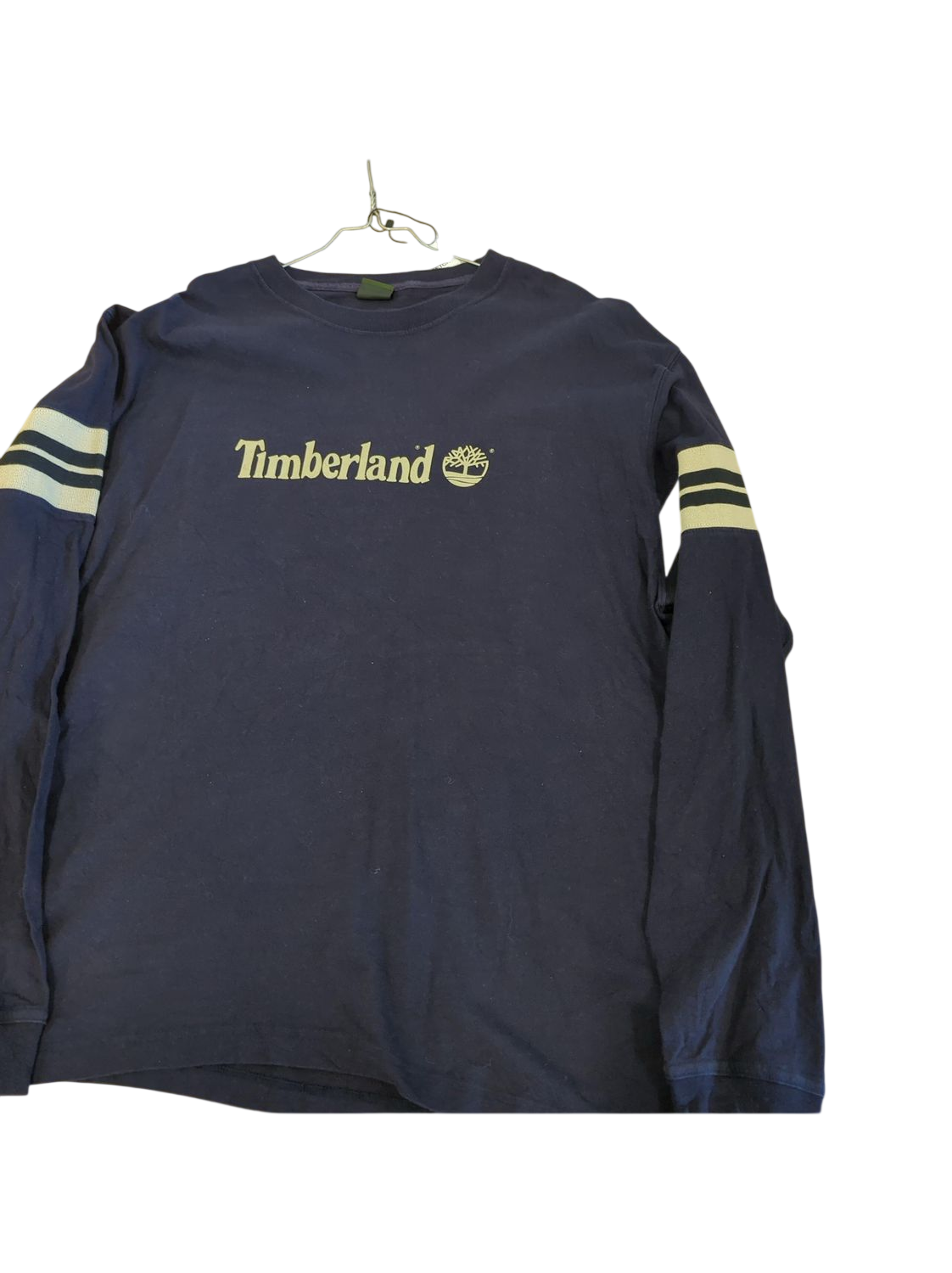 Timberland Navy Long Sleeve Sweatshirt with Gold Logo
