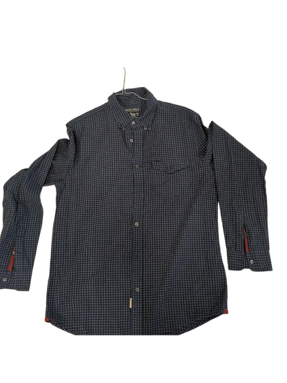 Woolrich John Rich & Bros Navy Checkered Button-Down Shirt - Size L