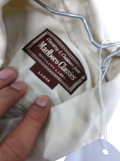 Marlboro Classics Beige Button-Down Shirt - Size L