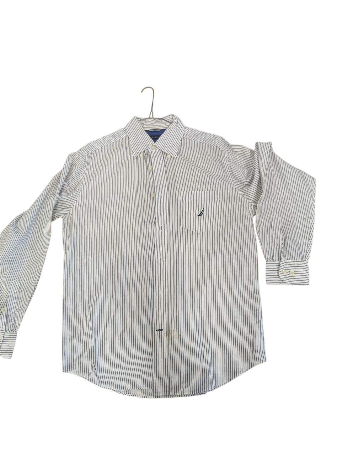 Nautica Striped Button-Down Shirt - Size M