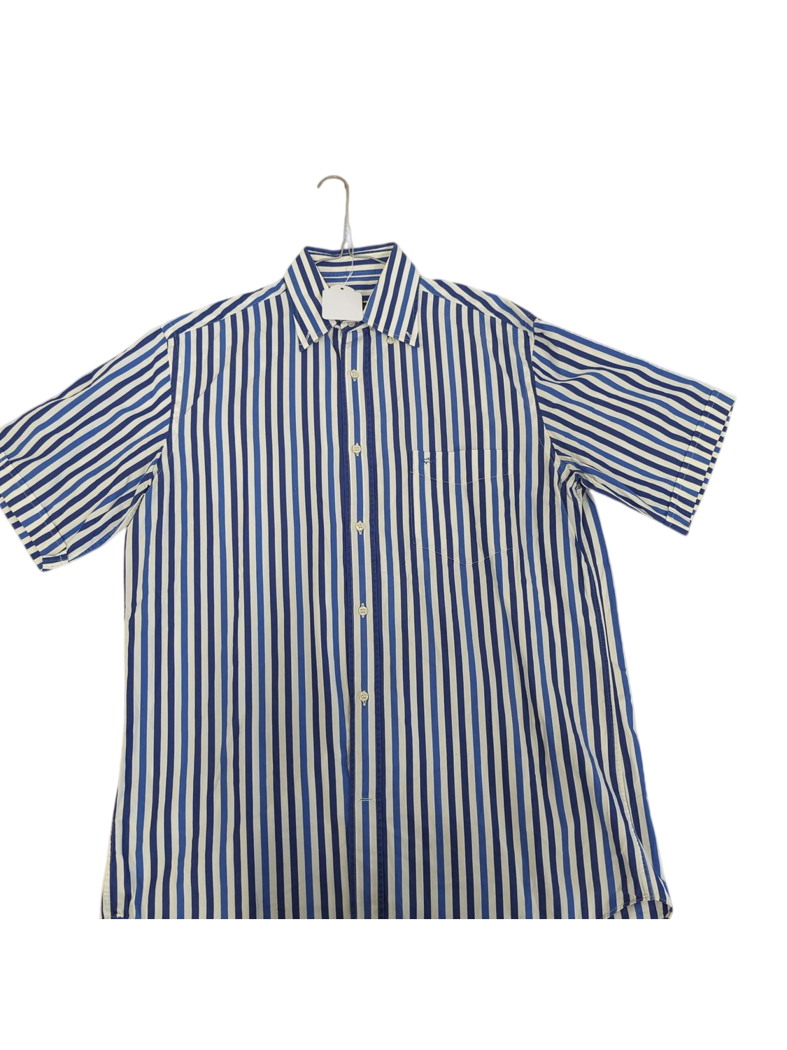Paul & Shark Yachting Blue & White Striped Button-Down Shirt