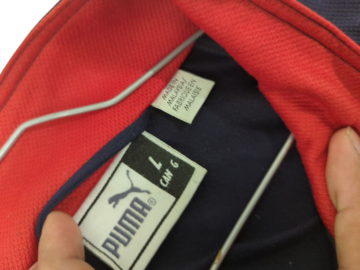 Puma Navy & Red Windbreaker Jacket - Size L - Hotel Strike