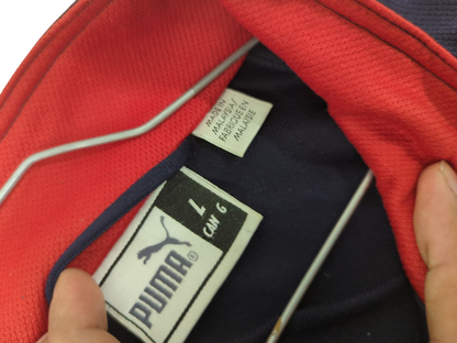 Puma Navy & Red Windbreaker Jacket - Size L - Hotel Strike