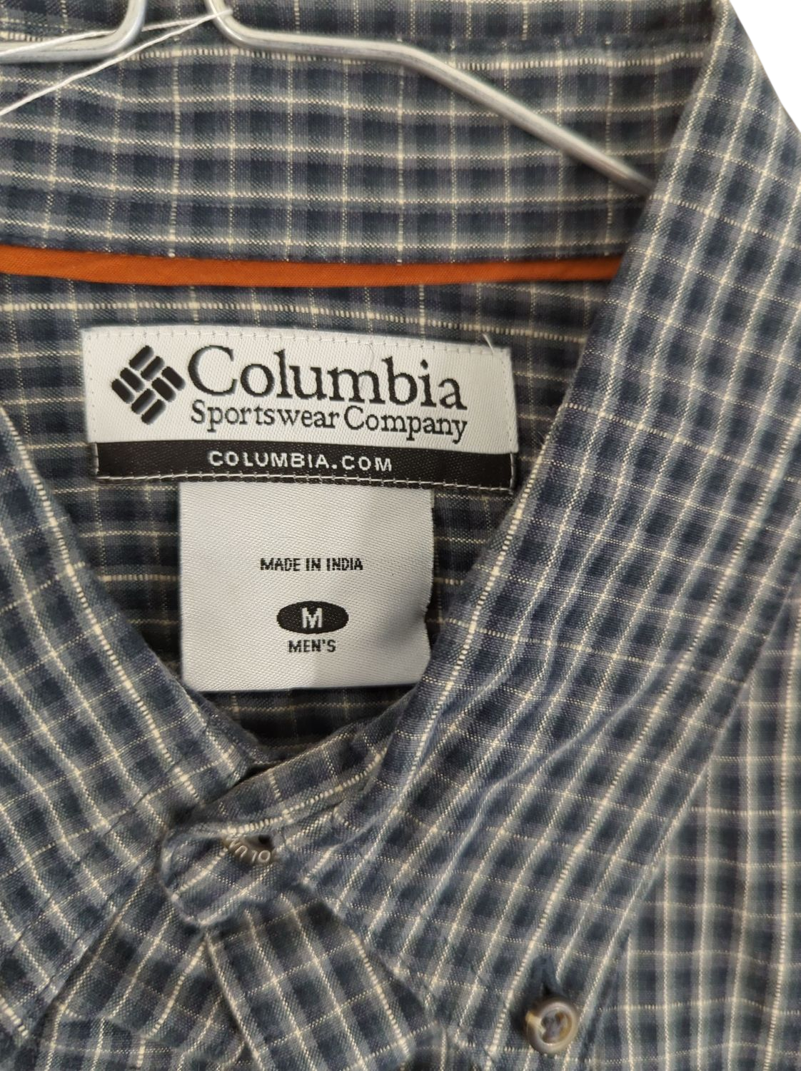 Columbia Sportswear Blue Checkered Button-Down Shirt - Size M
