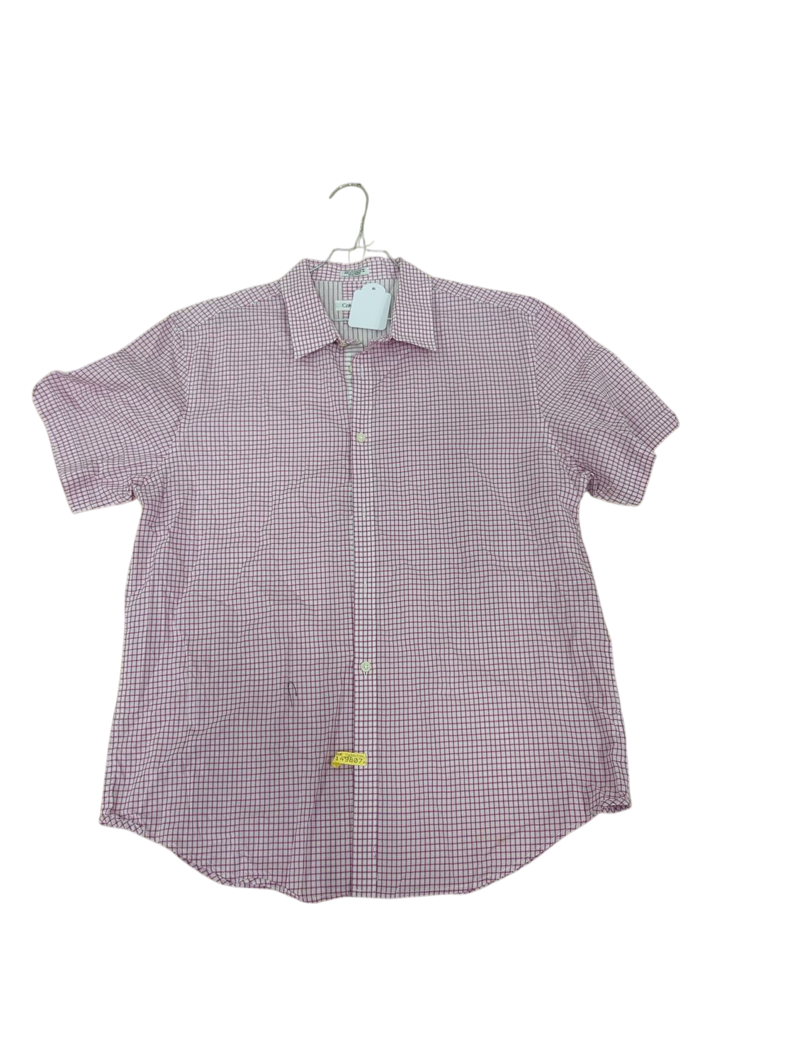 Calvin Klein Pink Checkered Button-Down Shirt - Size S
