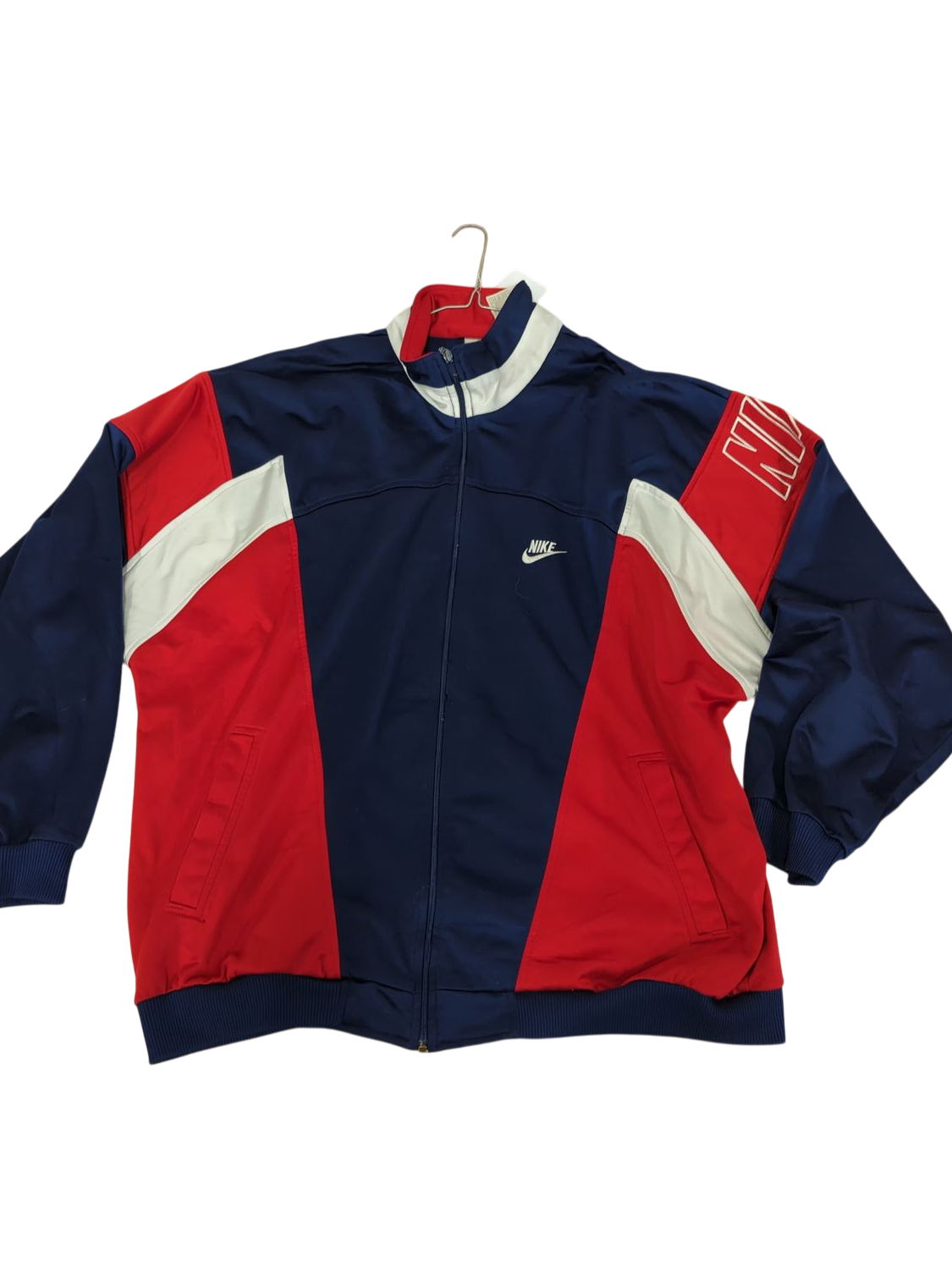 Nike Vintage Windbreaker Jacket - Navy/Red/White - Size XL