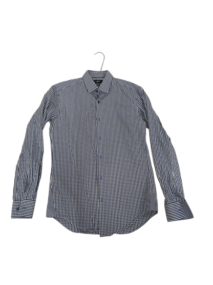 BOSS Hugo Boss Slim Fit Blue & White Checkered Dress Shirt - Size 38/15