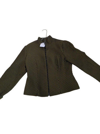 Balmain Sylviane Paris Green Diamond Pattern Jacket