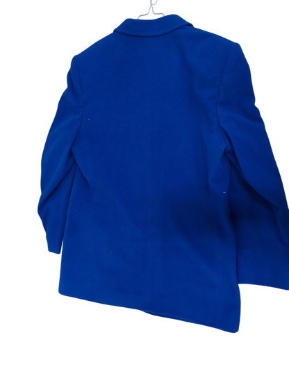 Royal Blue Wool Blazer - Size 40 - Classic Formal Jacket