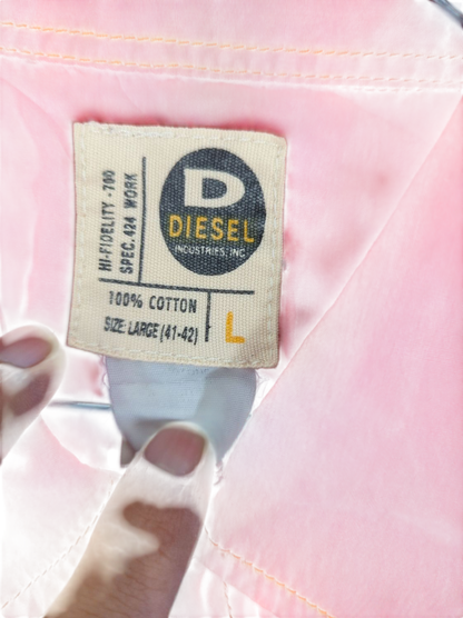 Diesel Workwear Red Button-Up Shirt - Size L