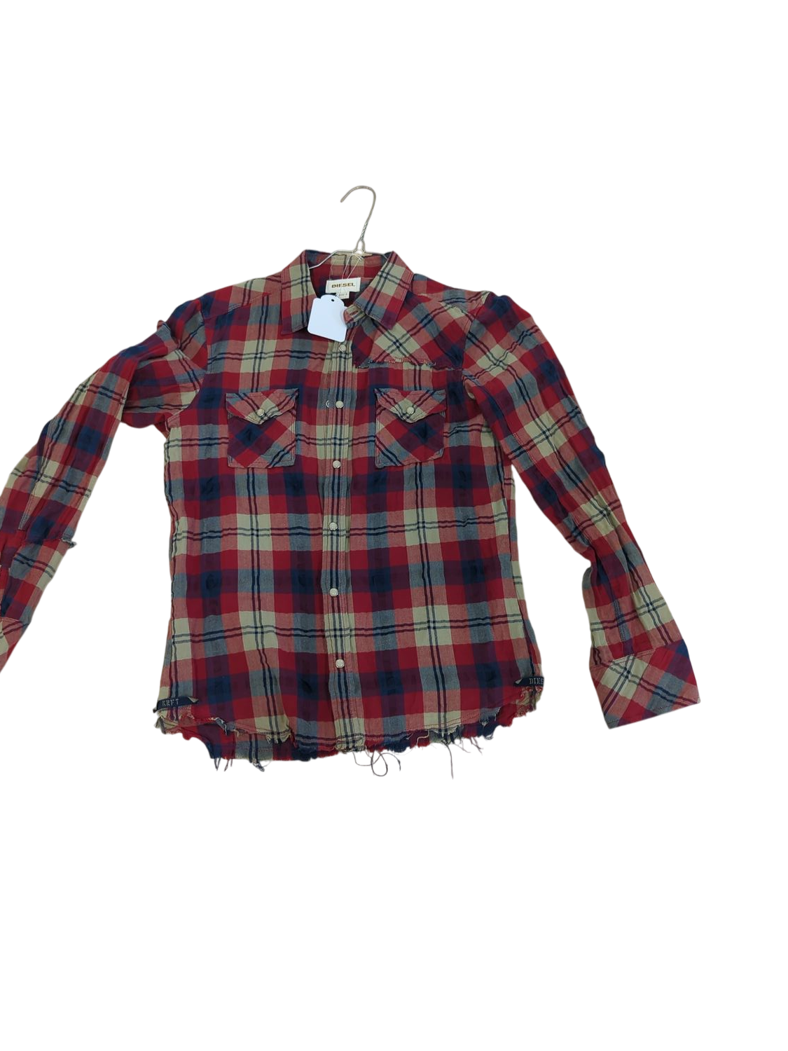 Diesel Plaid Button-Down Shirt - Size S
