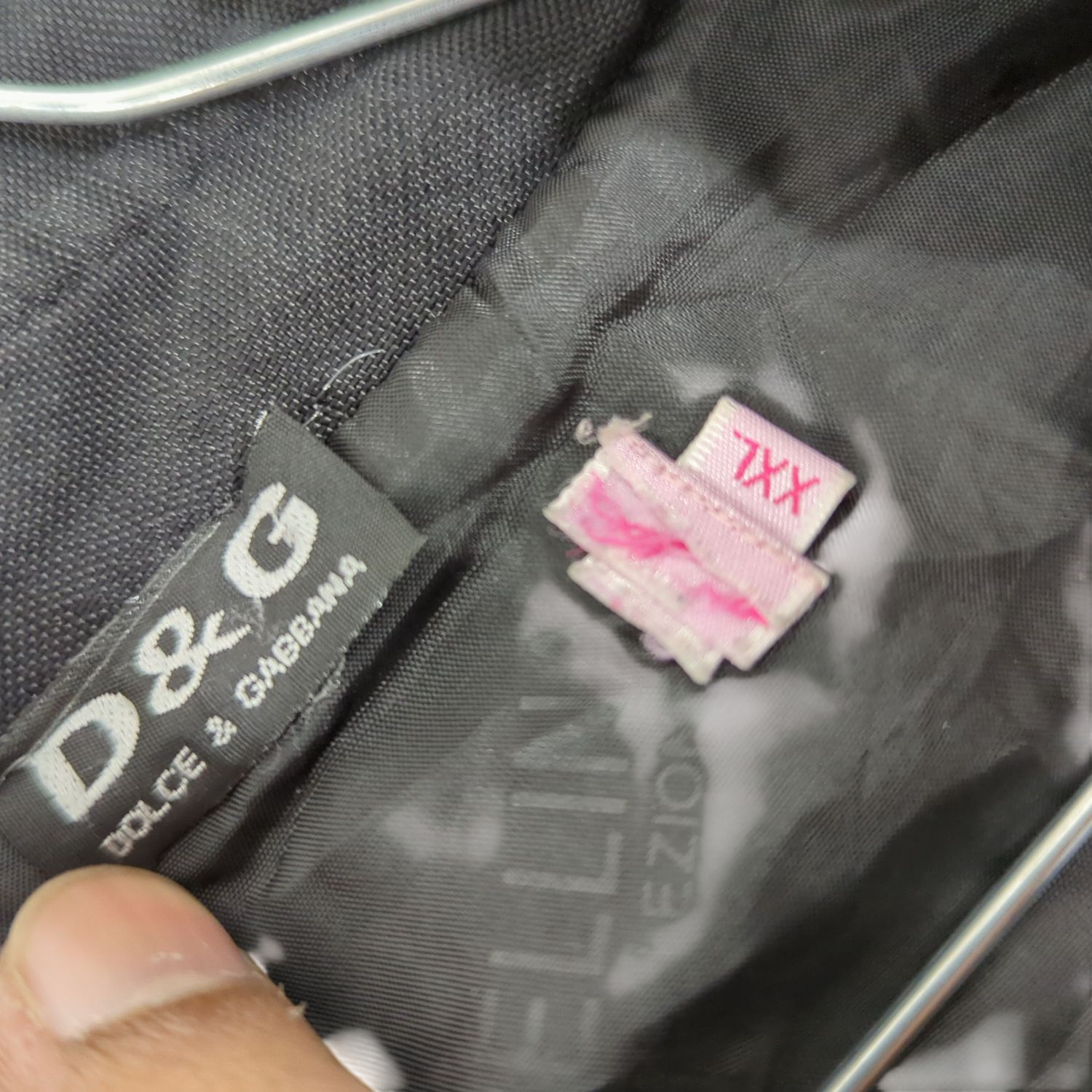 D&G Dolce & Gabbana Black Jacket - Size XXL