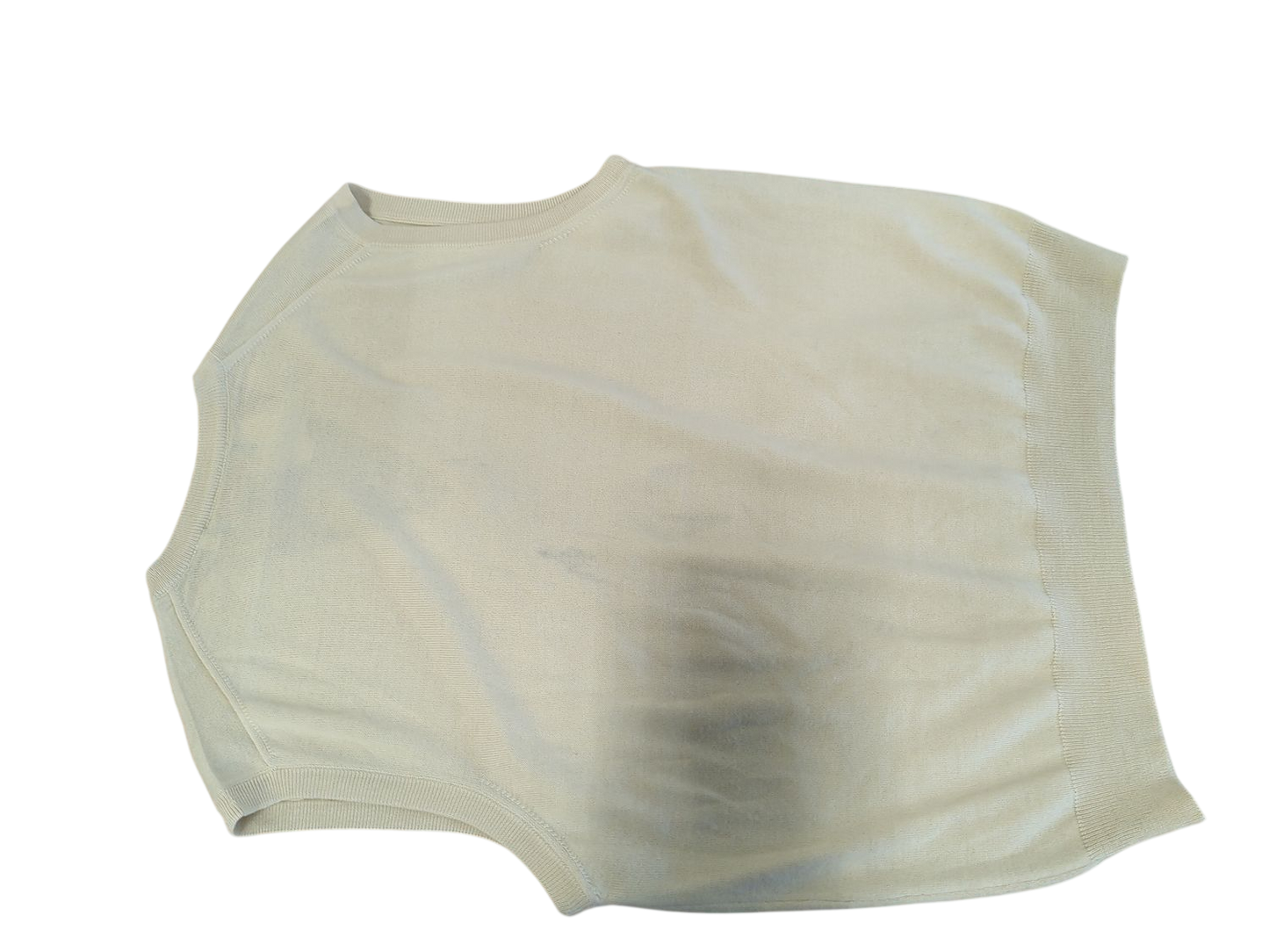 Rodrigo Club Line Beige Sleeveless V-neck Sweater - Size 50