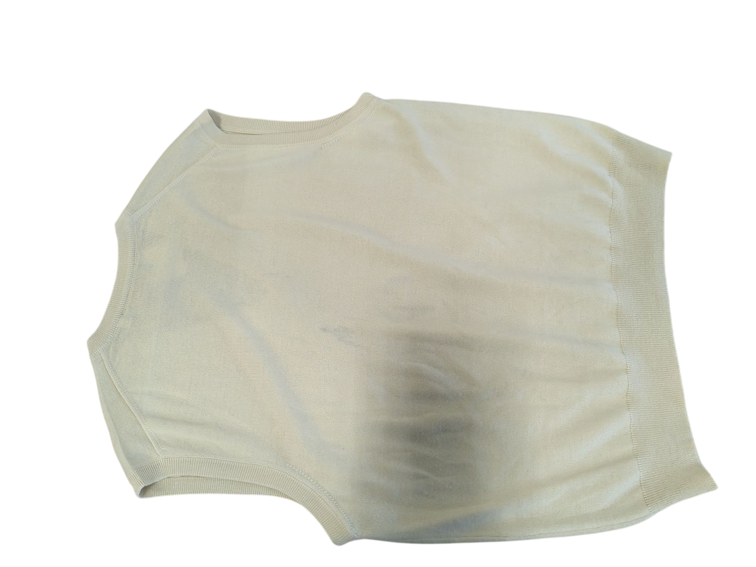 Rodrigo Club Line Beige Sleeveless V-neck Sweater - Size 50