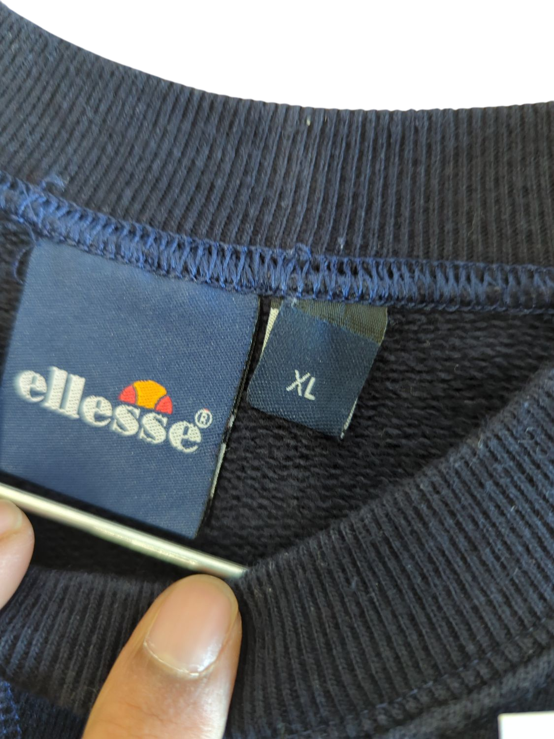 Ellesse Navy Style Behind 1959 Sweatshirt - Size XL