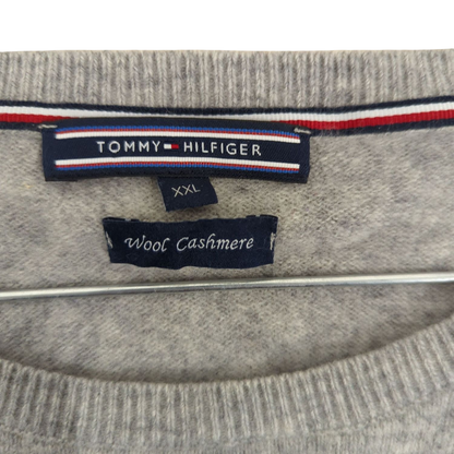 Tommy Hilfiger Grey Wool Cashmere Sweater - Size XXL