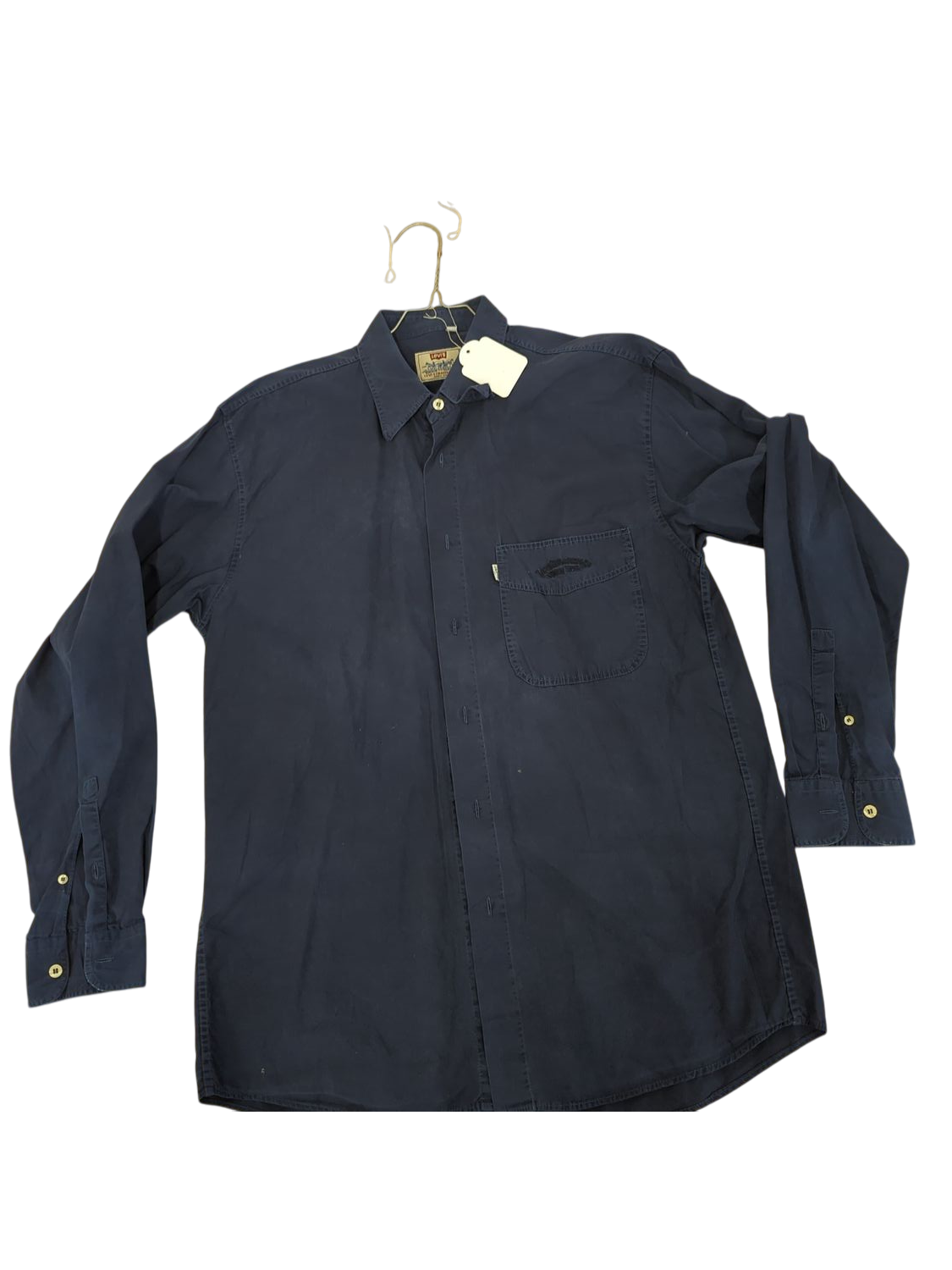 Levi's Strauss & Co Navy Blue Button-Down Shirt - Size M