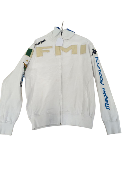 Kappa Italia White Track Jacket - Maglia Azzurra - Size Medium