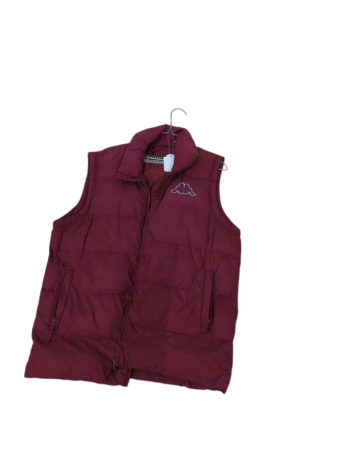 Kappa Burgundy Sleeveless Vest - Size Large