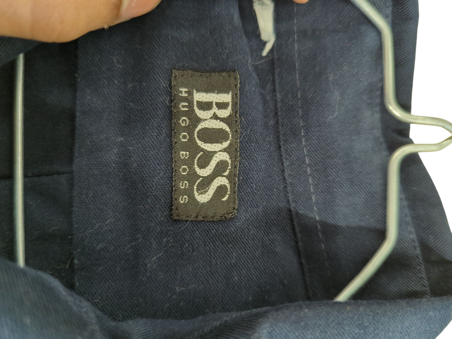 Hugo Boss Navy Button-Down Shirt - Men's Long Sleeve