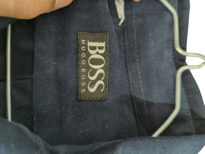 Hugo Boss Navy Button-Down Shirt - Men's Long Sleeve