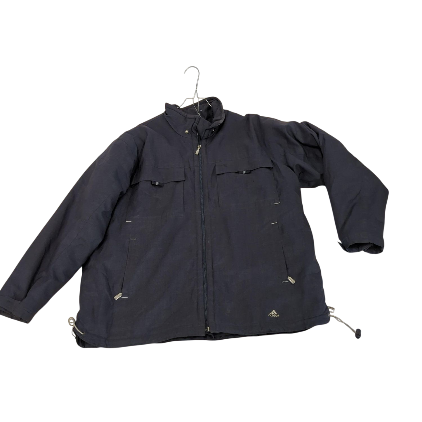 Adidas Navy Windbreaker Jacket - Size L
