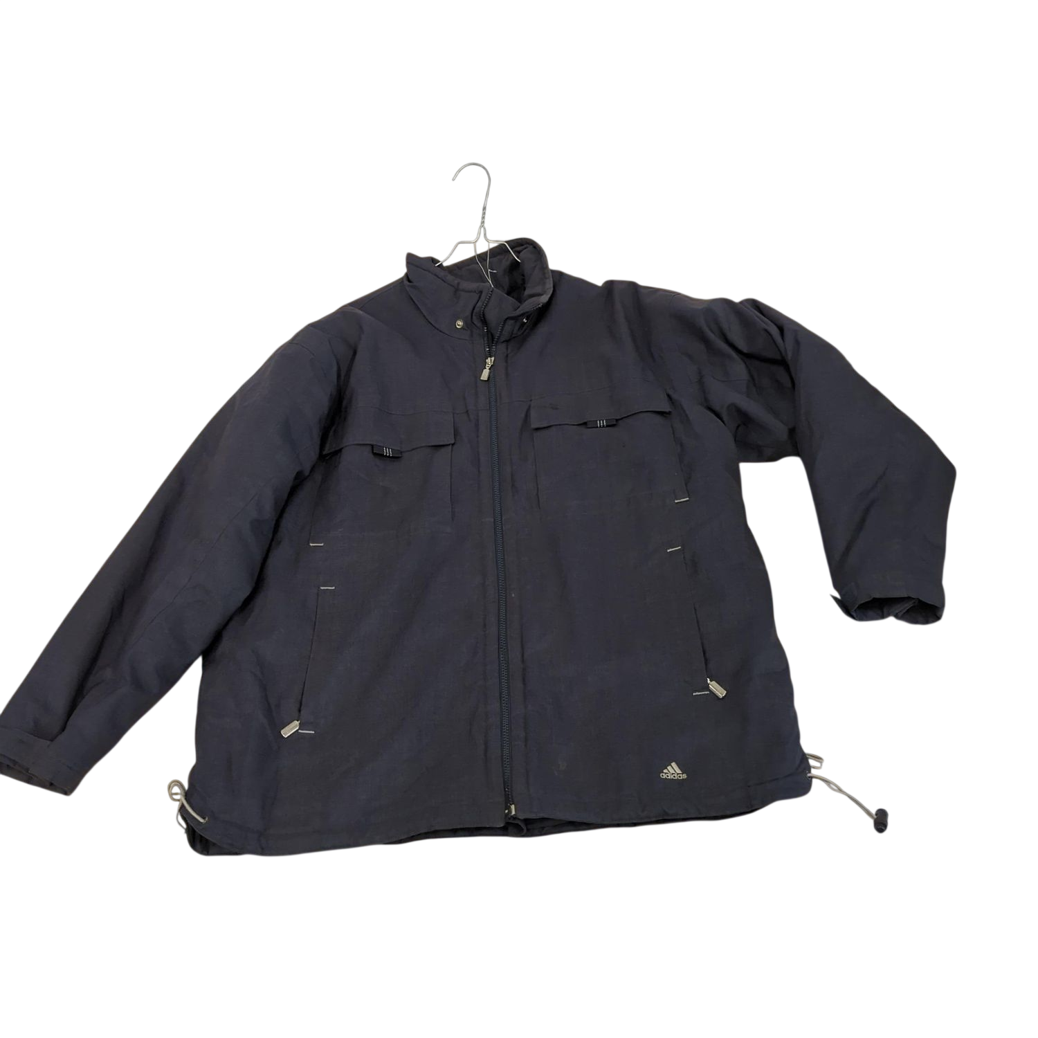 Adidas Navy Windbreaker Jacket - Size L