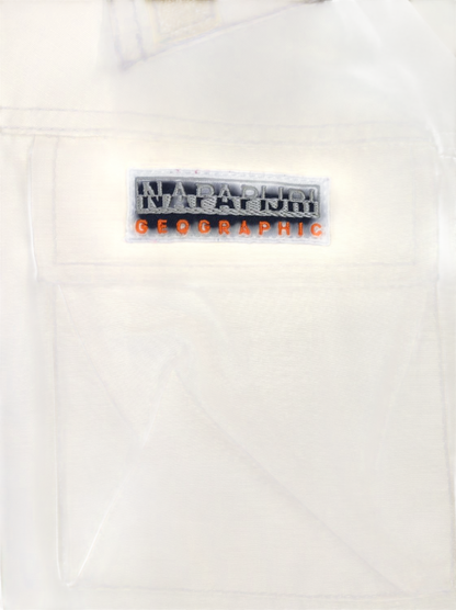 Napapijri Geographic Beige Windbreaker Jacket - Size XXL