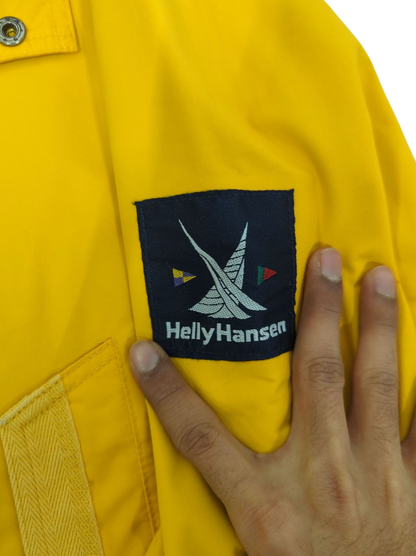 Helly Hansen Yellow Waterproof Sailing Jacket - Vintage Windbreaker