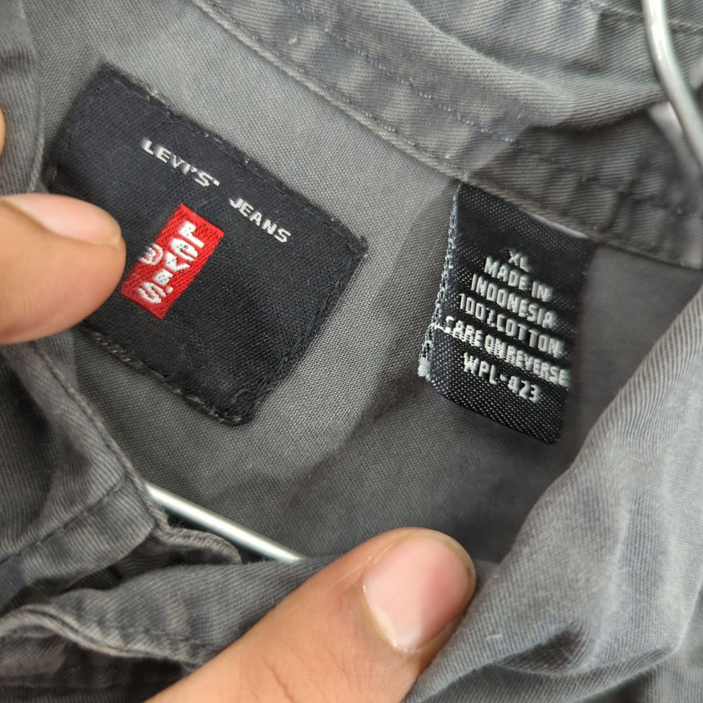 Levi's Grey Button-Down Shirt