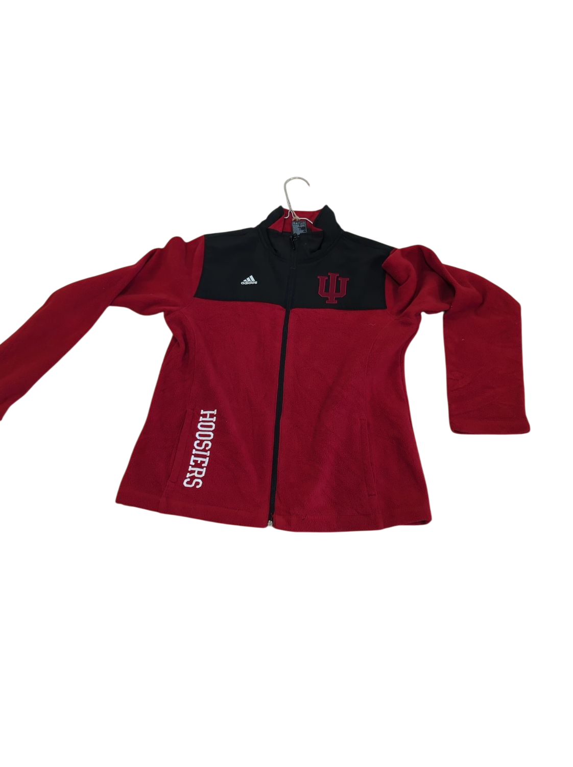 Adidas Indiana University Hoosiers Zip-Up Fleece Jacket