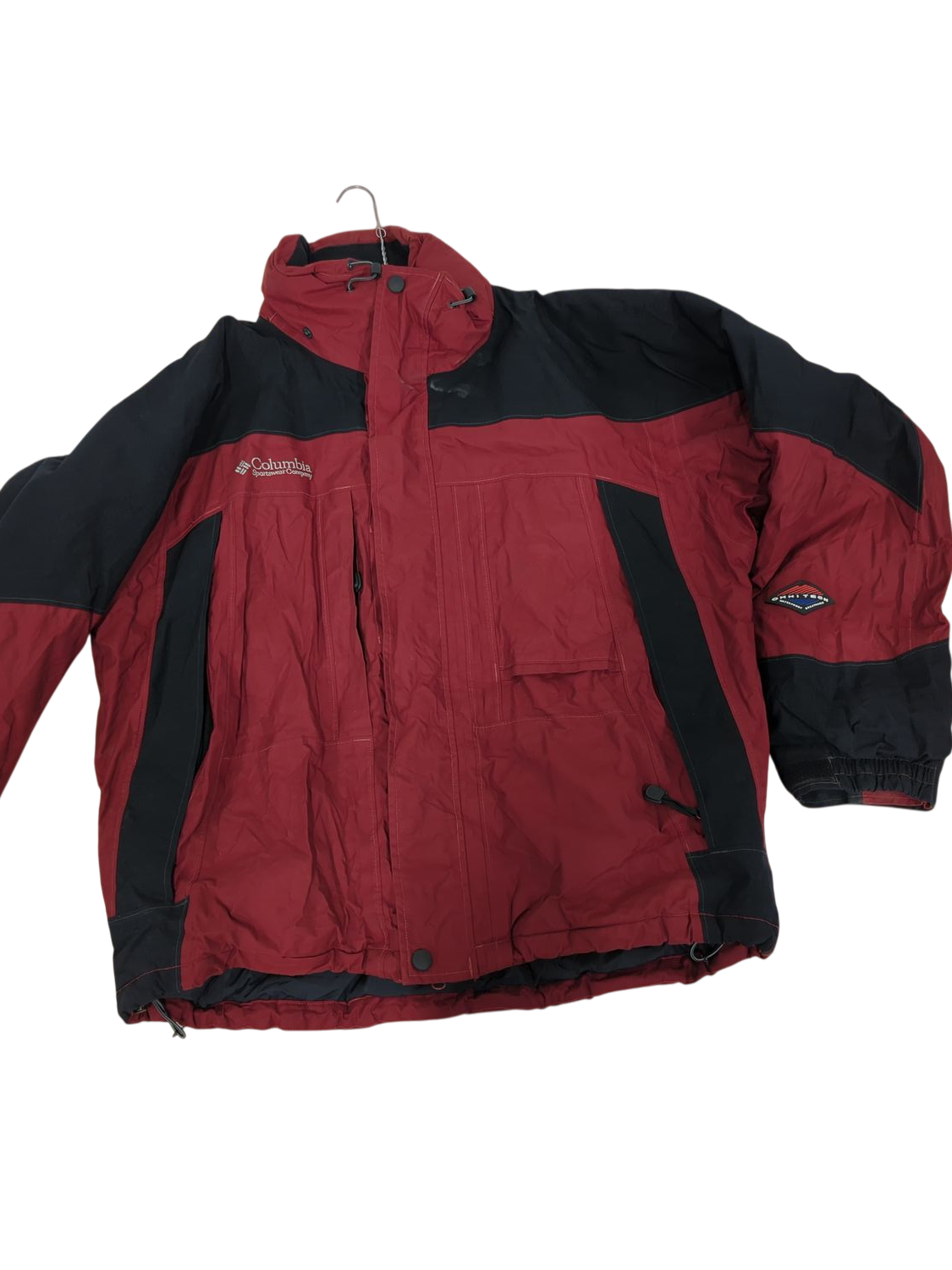 Columbia Sportswear Red & Black Windbreaker Jacket - Size 3L