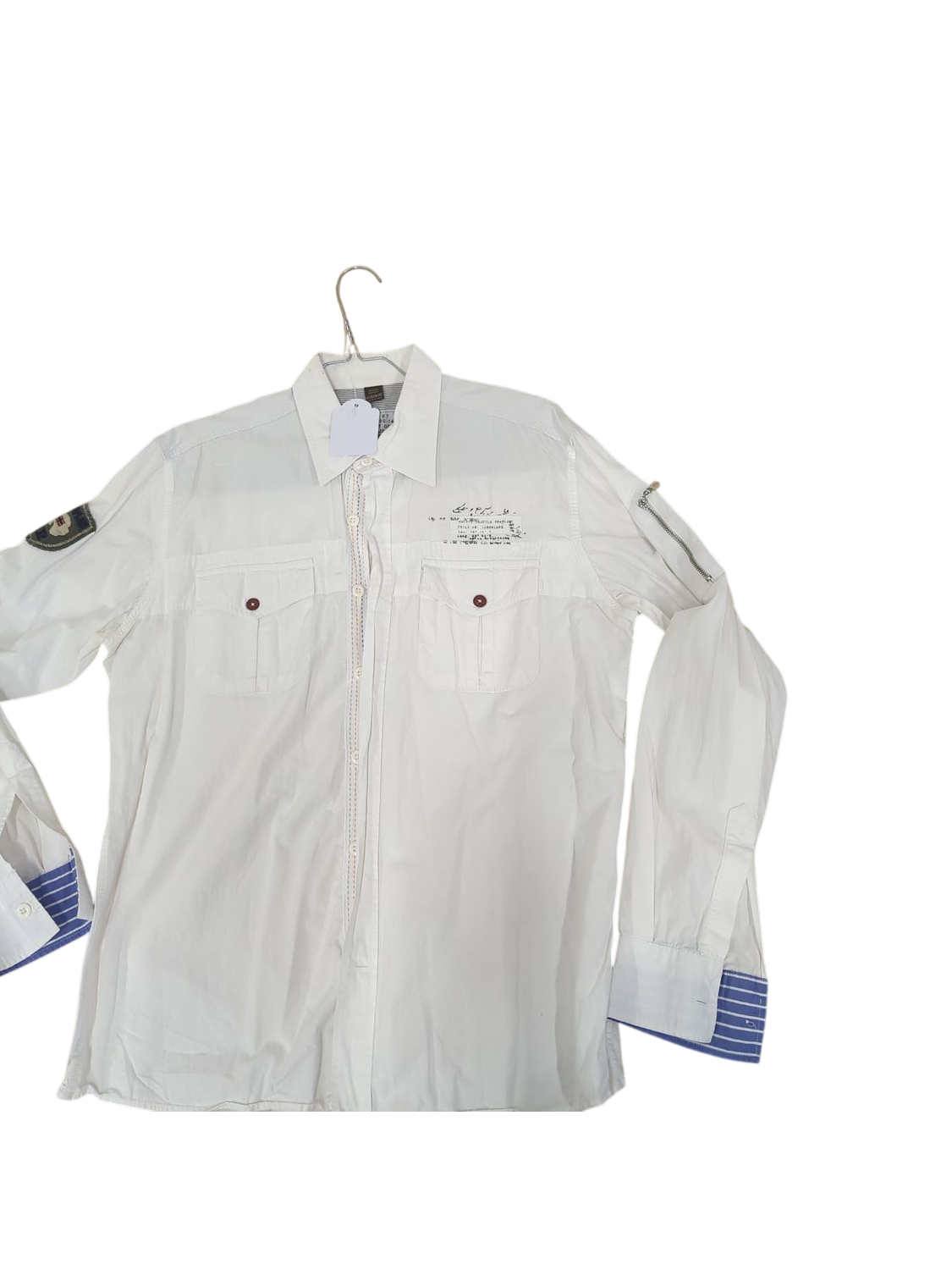 White Napapijri Button-Down Shirt - Size XL