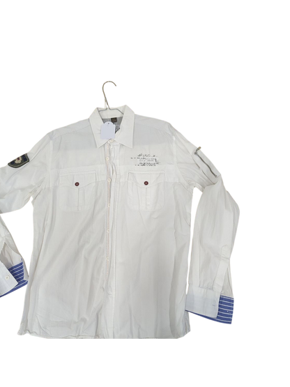 White Napapijri Button-Down Shirt - Size XL