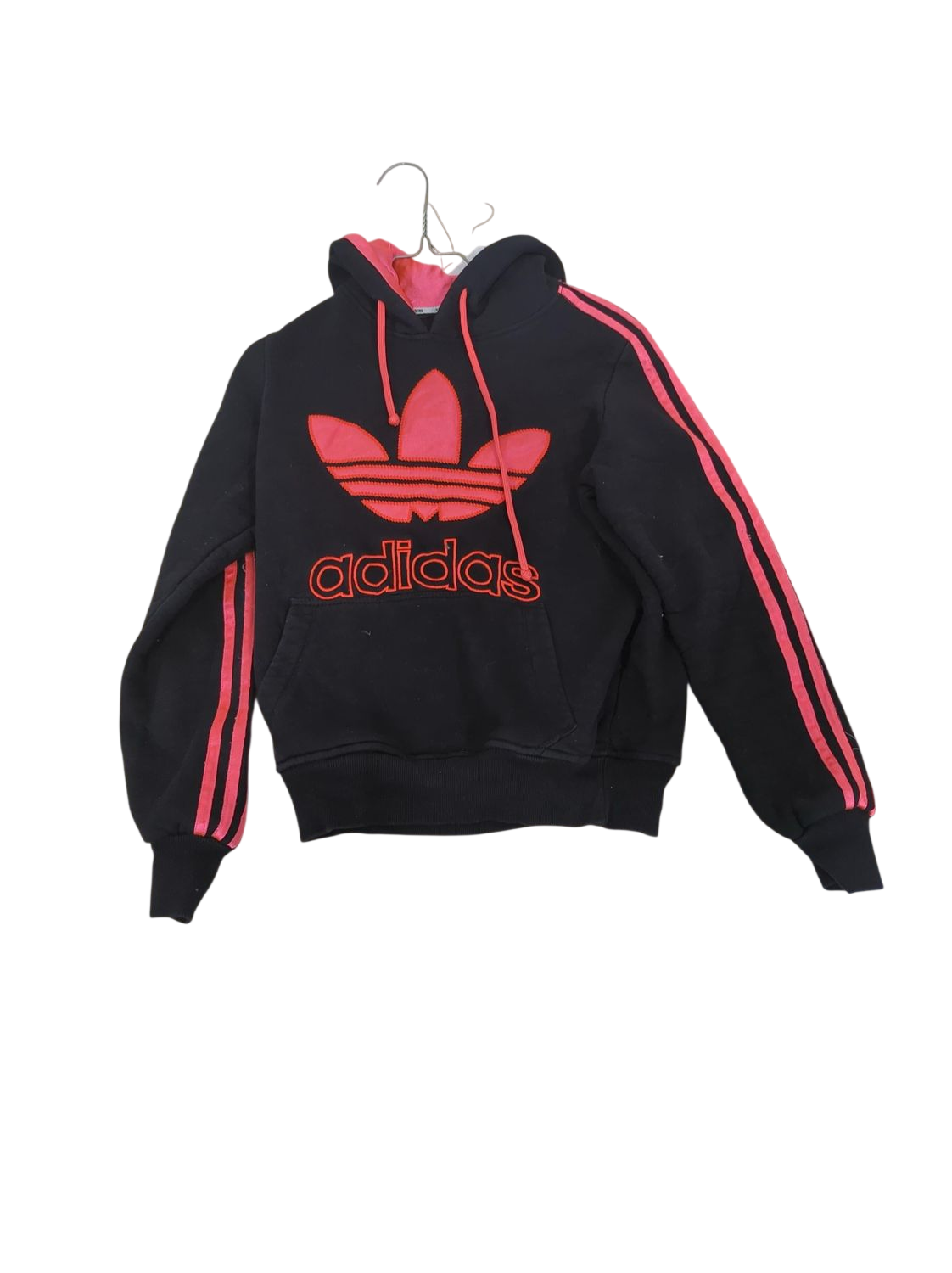 Adidas Black Hoodie with Red Logo - Sportswear
