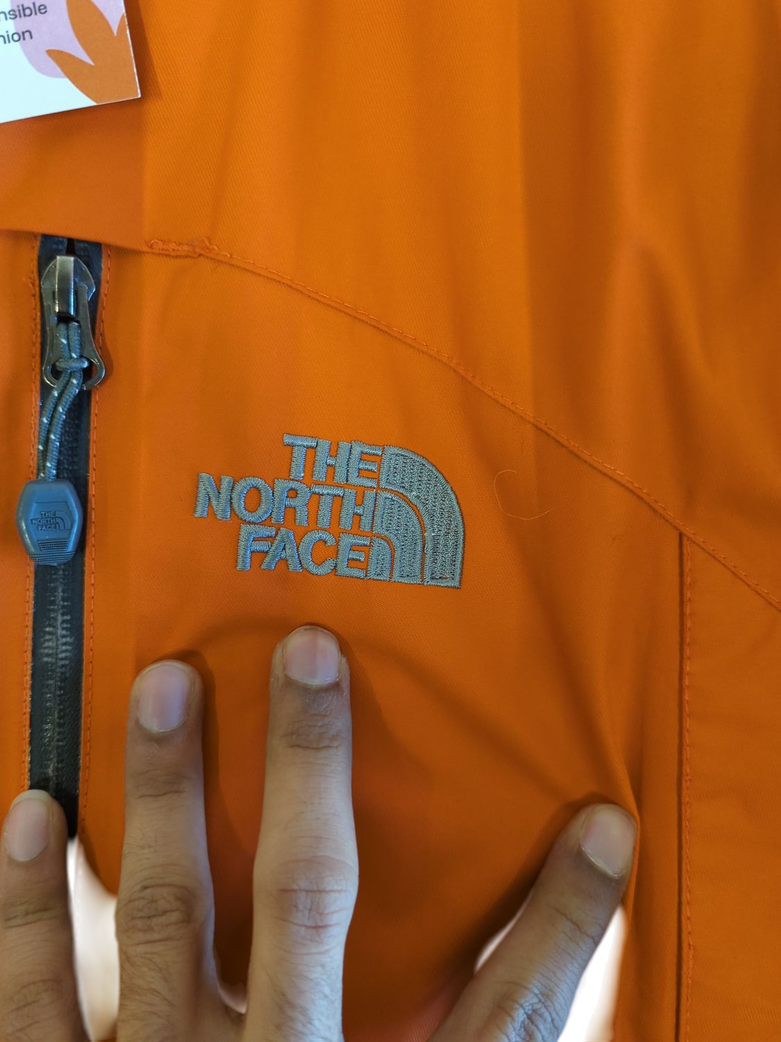 The North Face Summit Series Orange Windbreaker Jacket - Size XL