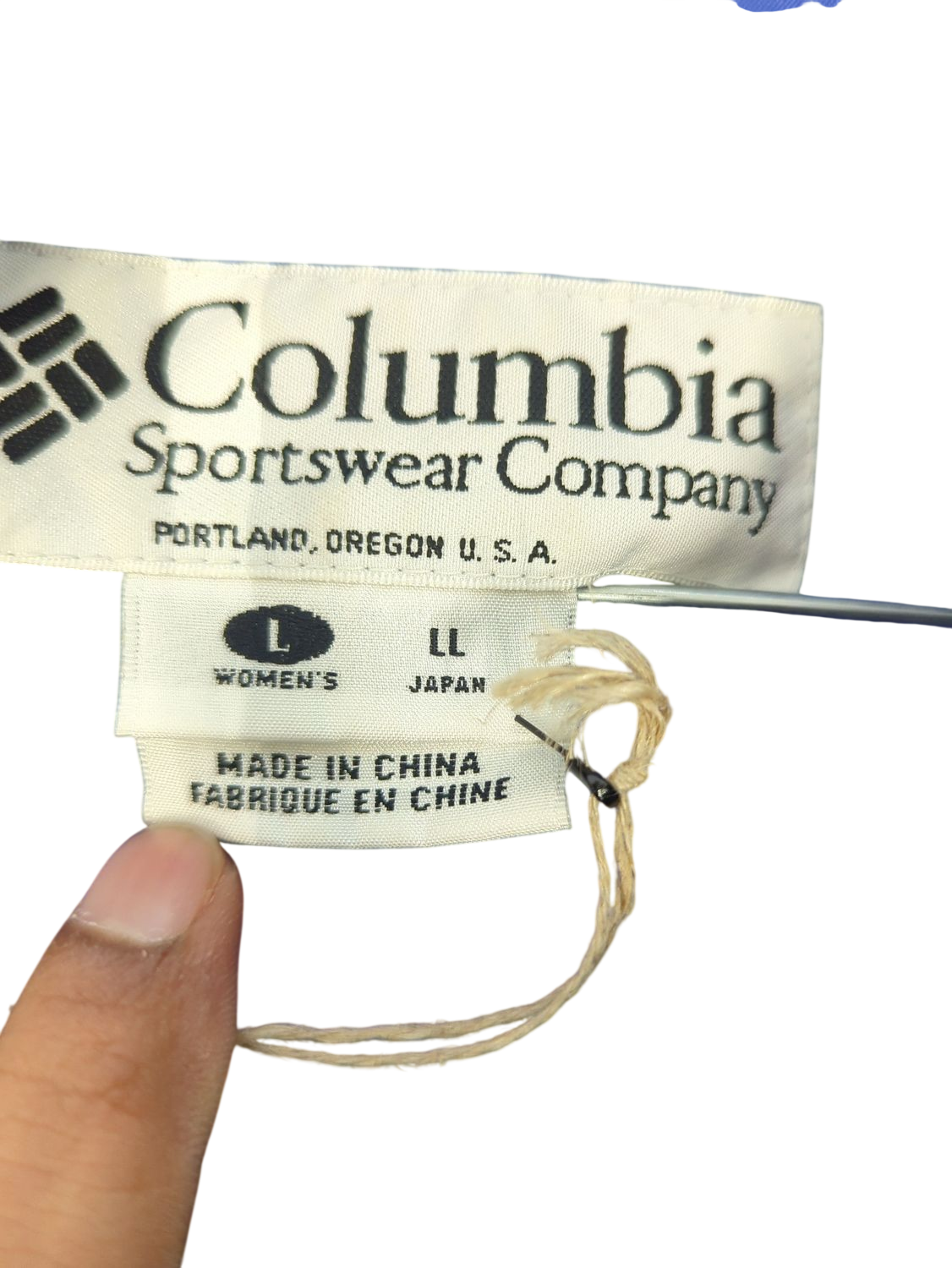 Columbia Sportswear Blue Windbreaker Jacket - Size L