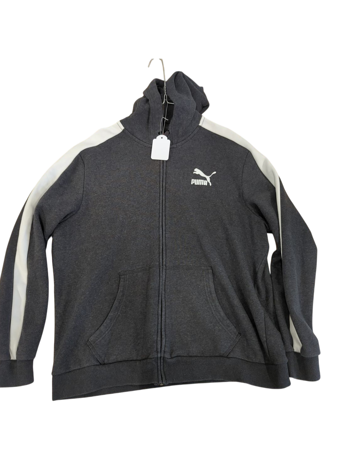 Puma Lifestyle Grey Zip-Up Sweatshirt - Size XL