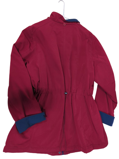 Nautica Red Button-Down Shirt with Navy Accents