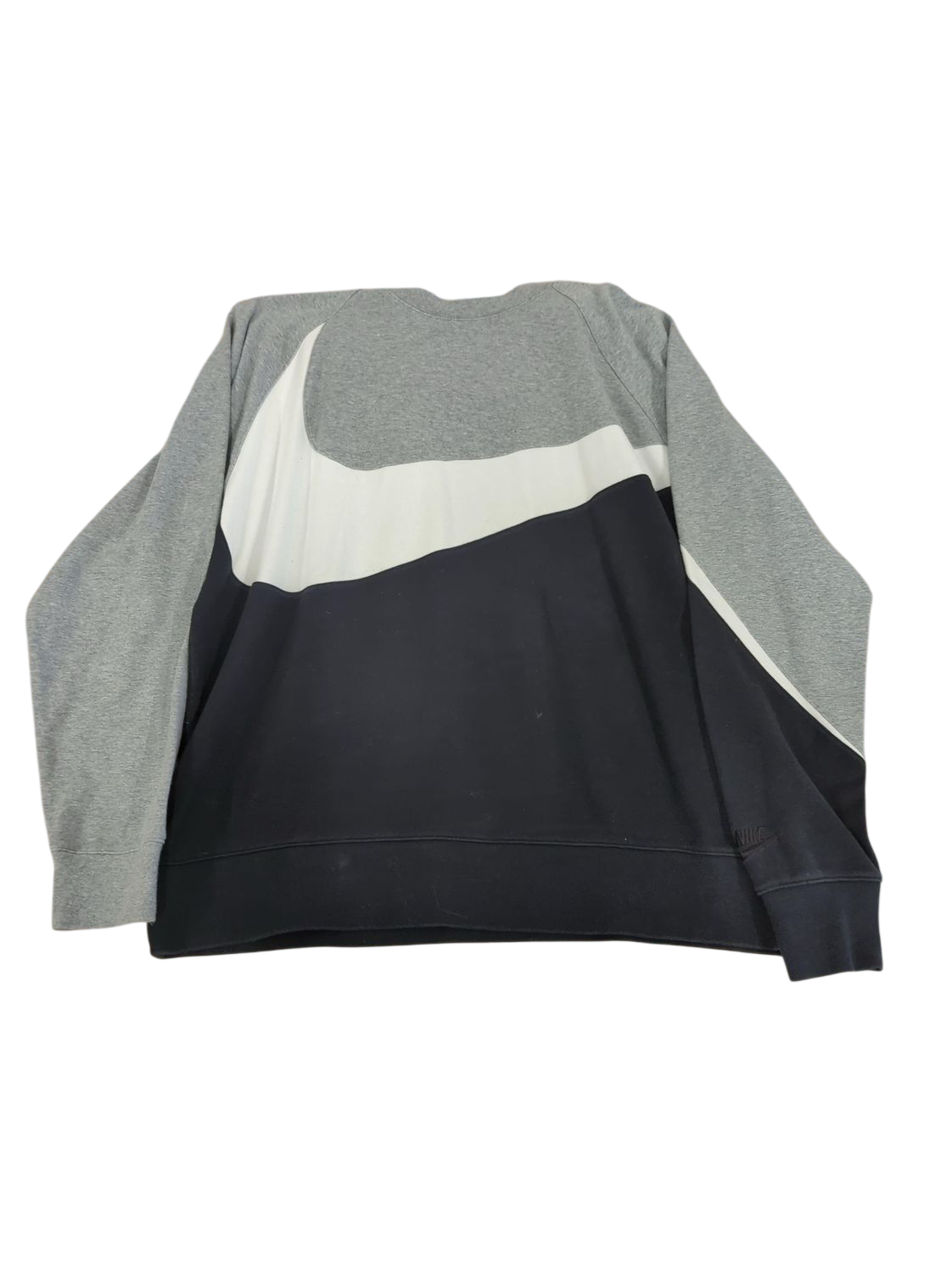 Nike Colorblock Sweatshirt - Grey, Black & White - Size XXL