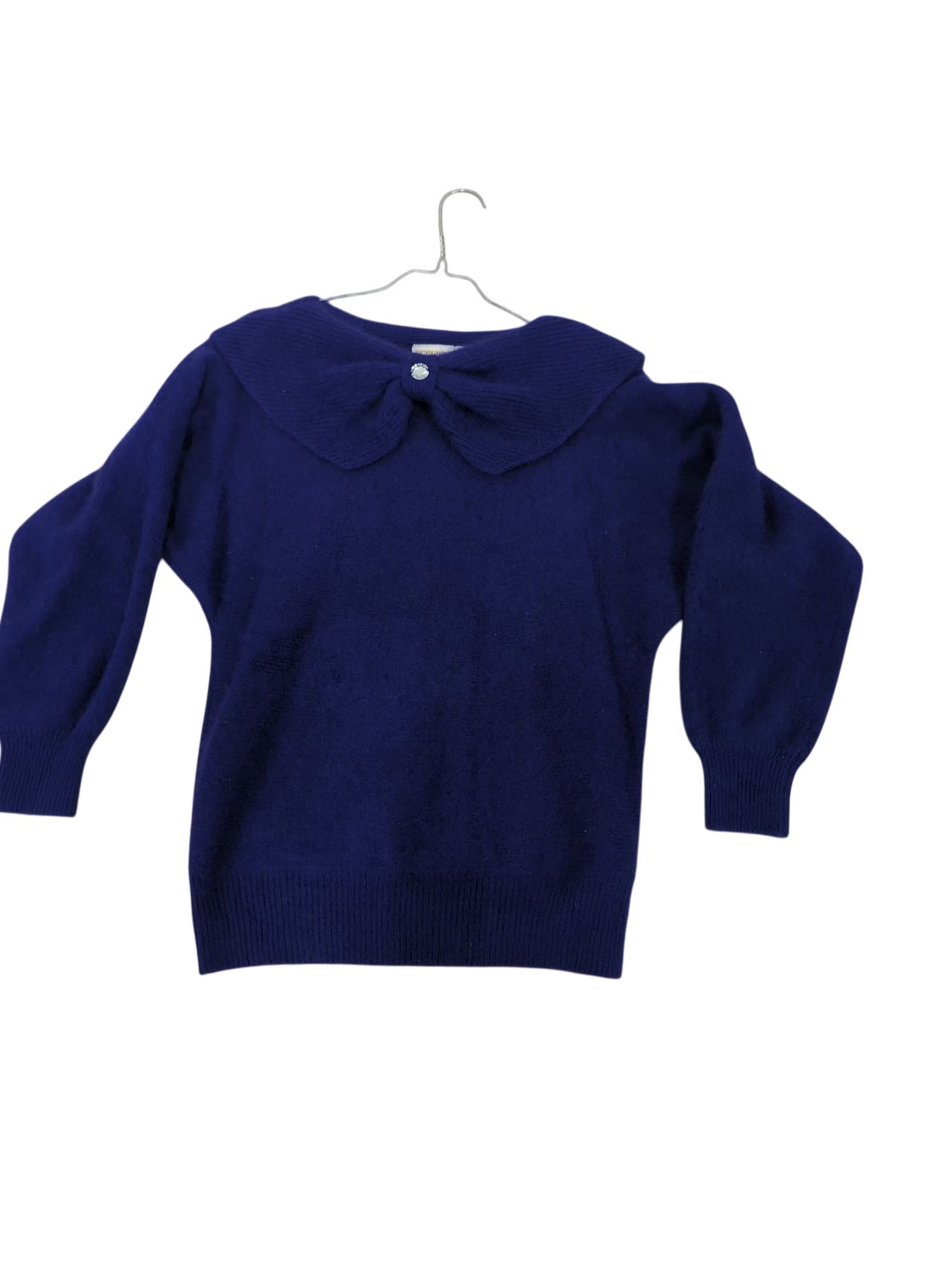 Navy Blue Cashmere Sweater - Size M