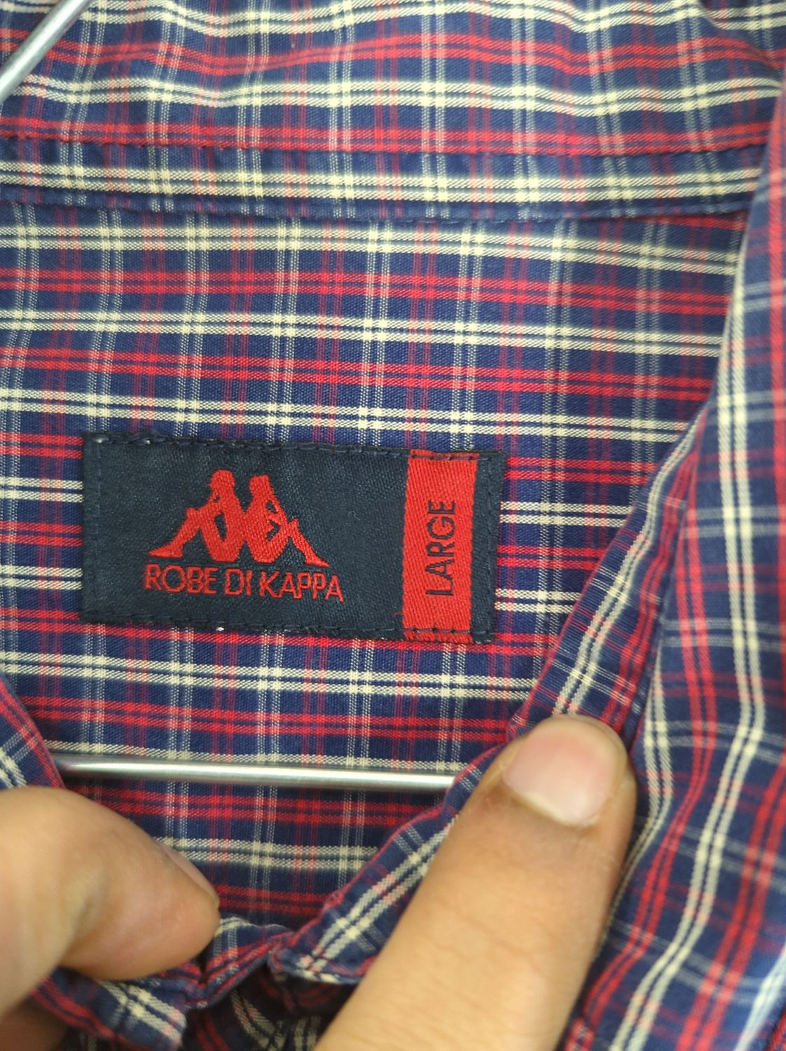 Robe di Kappa Checkered Button-Down Shirt - Size Large